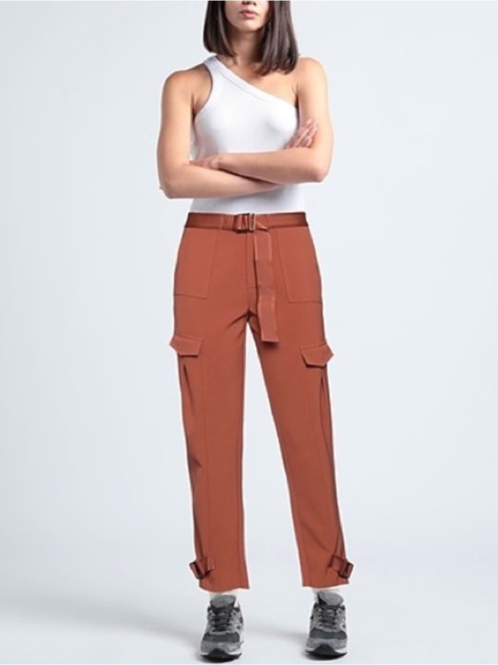 Holzweiler Trouser Pants Skunk Cargo in Burnt Orange Brown